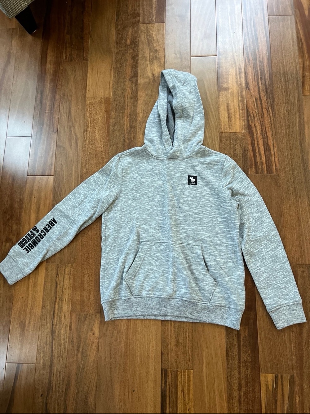 abercrombie kids Heather Gray Hooded Sweatshirt